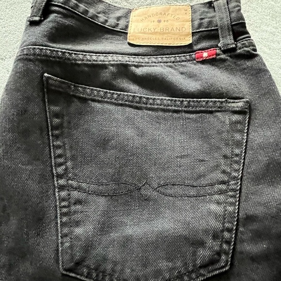*LIKE NEW*. Lucky Brand 221 Original Straight Black Jeans - Picture 6 of 8